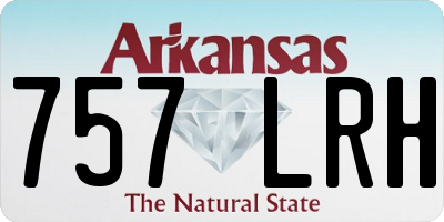 AR license plate 757LRH