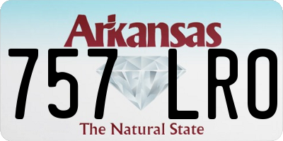 AR license plate 757LRO