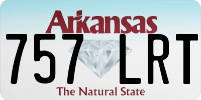 AR license plate 757LRT