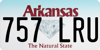 AR license plate 757LRU