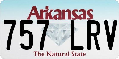 AR license plate 757LRV