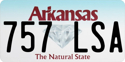 AR license plate 757LSA