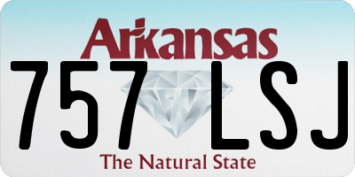 AR license plate 757LSJ