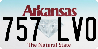 AR license plate 757LVO