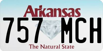 AR license plate 757MCH