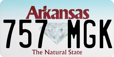 AR license plate 757MGK