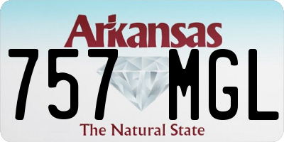 AR license plate 757MGL