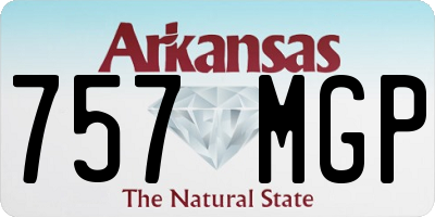 AR license plate 757MGP
