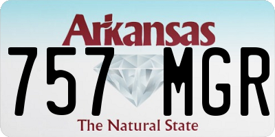 AR license plate 757MGR
