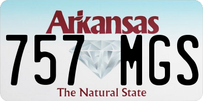 AR license plate 757MGS
