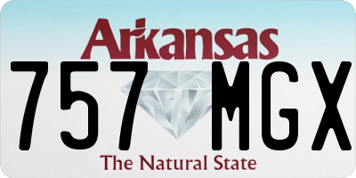 AR license plate 757MGX