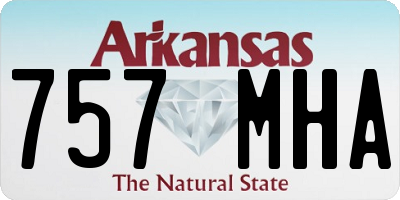 AR license plate 757MHA