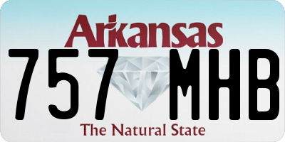 AR license plate 757MHB