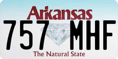 AR license plate 757MHF