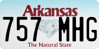 AR license plate 757MHG
