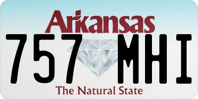 AR license plate 757MHI