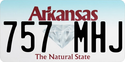 AR license plate 757MHJ