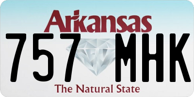 AR license plate 757MHK