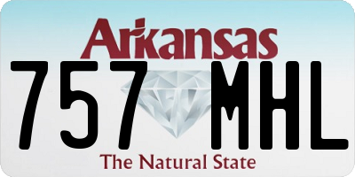 AR license plate 757MHL