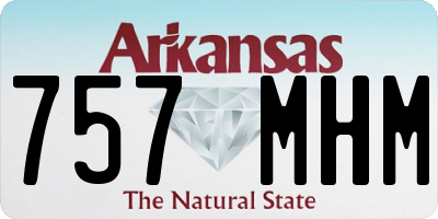 AR license plate 757MHM