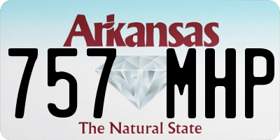 AR license plate 757MHP