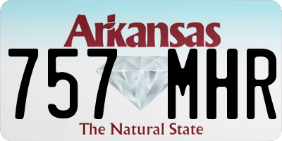 AR license plate 757MHR