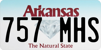 AR license plate 757MHS