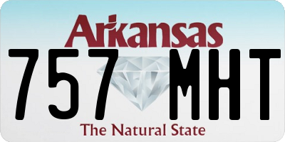 AR license plate 757MHT