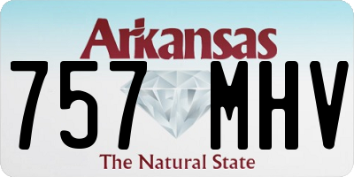 AR license plate 757MHV