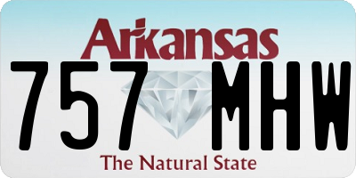 AR license plate 757MHW