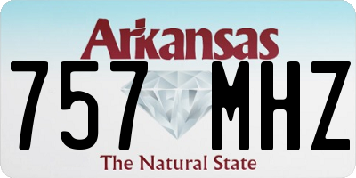 AR license plate 757MHZ