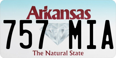 AR license plate 757MIA