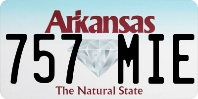 AR license plate 757MIE
