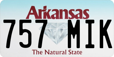 AR license plate 757MIK