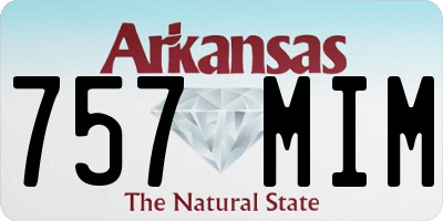 AR license plate 757MIM