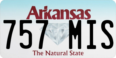 AR license plate 757MIS