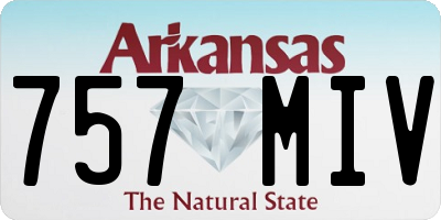 AR license plate 757MIV