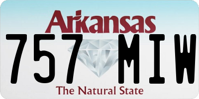 AR license plate 757MIW