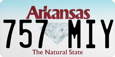 AR license plate 757MIY