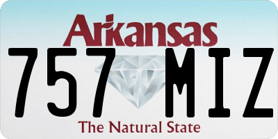 AR license plate 757MIZ