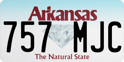 AR license plate 757MJC