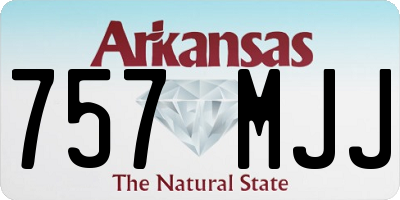 AR license plate 757MJJ