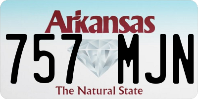 AR license plate 757MJN