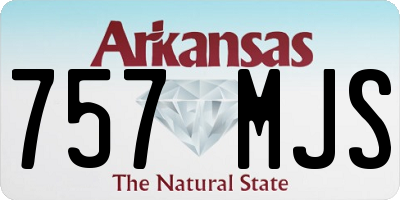 AR license plate 757MJS