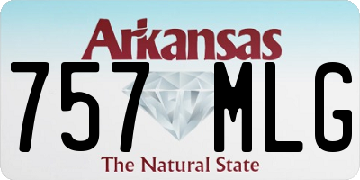 AR license plate 757MLG