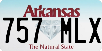 AR license plate 757MLX