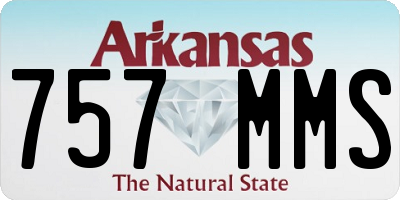 AR license plate 757MMS