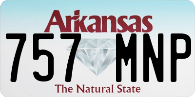 AR license plate 757MNP