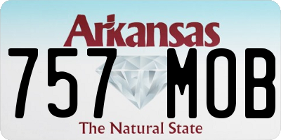 AR license plate 757MOB