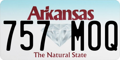 AR license plate 757MOQ